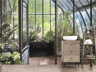 GARDEN - Washable trompe l'oeil wallpaper _ creativespace