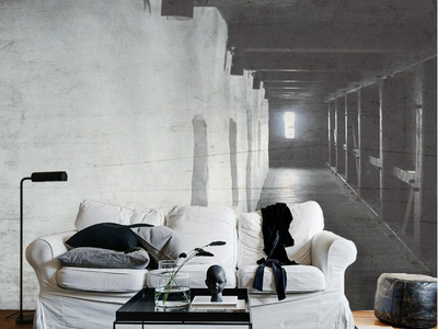 LIGHT - Washable trompe l'oeil nonwoven wallpaper _ creativespace