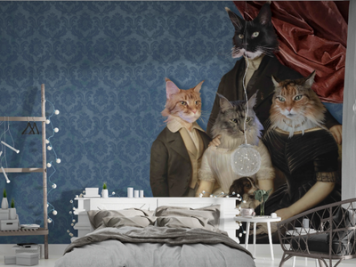 QUATTRO GATTI - Damask nonwoven wallpaper _ creativespace