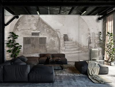 SIDE - Washable trompe l'oeil nonwoven wallpaper _ creativespace