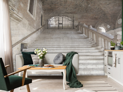 STEP - Washable trompe l'oeil nonwoven wallpaper _ creativespace