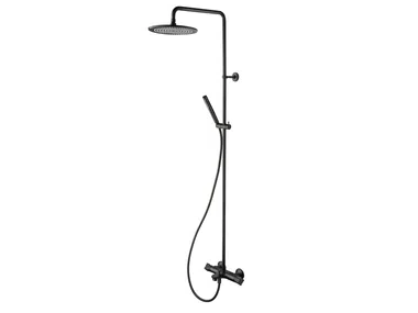 CRITE184 - Wall-mounted thermostatic shower panel with hand shower _ CRISTINA Rubinetterie