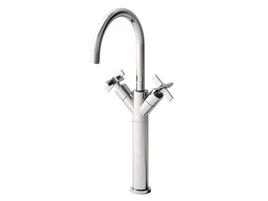 CROSS ROAD CRICR248 - Countertop 1 hole washbasin mixer with automatic pop-up waste _ CRISTINA Rubinetterie