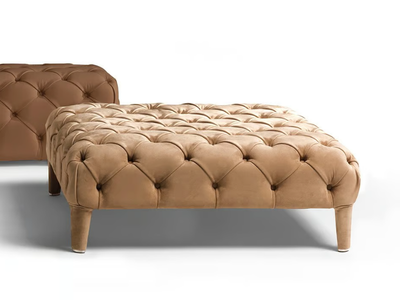 ELLIOT - Tufted leather pouf _ CTS SALOTTI