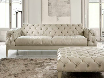 ELLIOT - Tufted leather sofa _ CTS SALOTTI