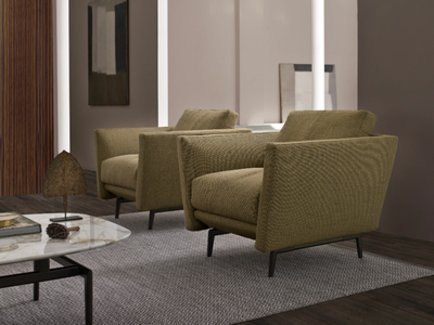 URBAN - Fabric armchair with armrests _ CTS SALOTTI