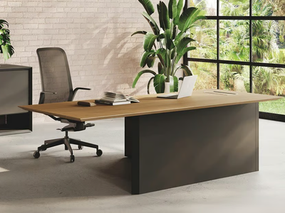 BOLD - Rectangular executive desk with cable management _ CUF Milano