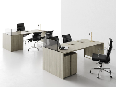 MAGENTA - Laminate office desk with drawers _ CUF Milano