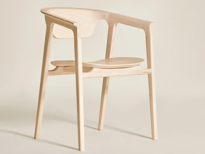 DUNA - Ash chair with armrests _ Dale Italia