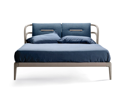 SMUSSO P-630 - Solid wood bed with upholstered headboard _ Dale Italia