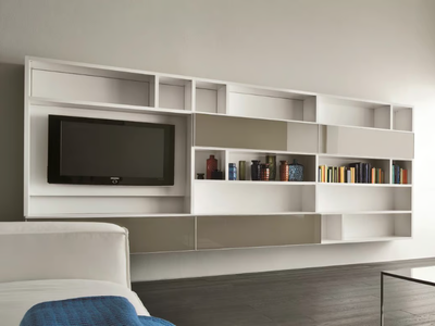 SPEED M - Wall-mounted TV wall system _ Dall'Agnese