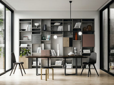SPEED UP 05 - Open wall-mounted bookcase _ Dall'Agnese