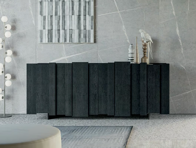 STRIPE - Oak sideboard with doors _ Dall'Agnese