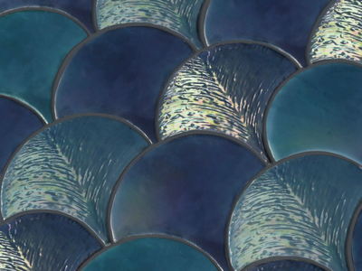 CODA DI PAVONE - Handmade faïence wall tiles _ Danilo Ramazzotti
