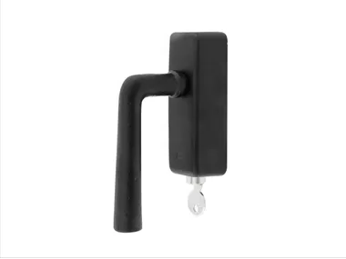 PH 1925+ DKS - Iron window handle with lock _ Dauby