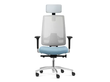 INDEED MESH - Swivel height-adjustable mesh office chair with headrest _ Dauphin