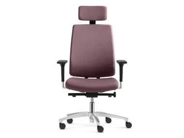 INDEED OPERATOR - Swivel height-adjustable fabric office chair with headrest _ Dauphin