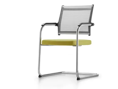 LORDO - Cantilever chair with armrests _ Dauphin