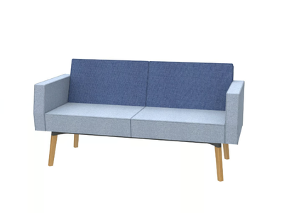 REEFS - 2-seater sofa with backrest and armrests _ Dauphin