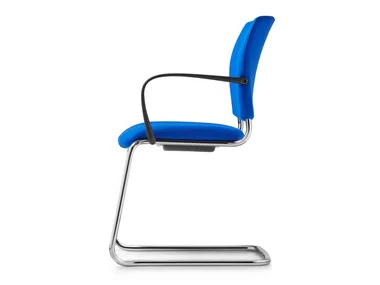 SHAPE - Cantilever chair, stackable, with armrests _ Dauphin