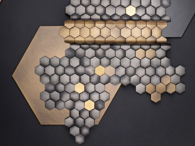 COPYCAT - Brass mosaic _ DE CASTELLI