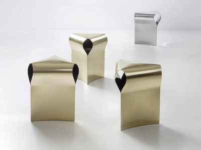 EFESTO - Metal stool _ DE CASTELLI