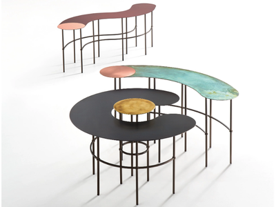 SCRIBBLE - Metal coffee table _ DE CASTELLI