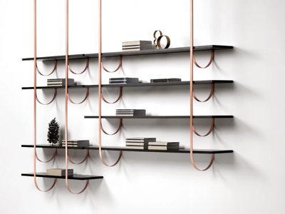 TALEA - Floating metal bookcase _ DE CASTELLI