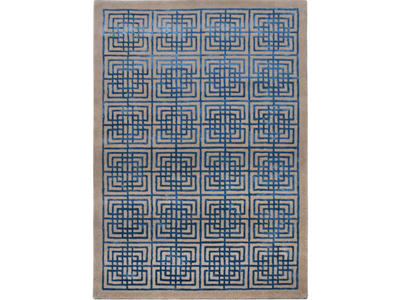 DEDALO - Rectangular handmade fabric rug _ De Dimora