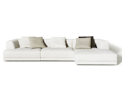 ALBERESE - Modular sectional fabric sofa