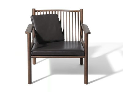 AVA - Ash and leather armchair with armrests _ DE PADOVA