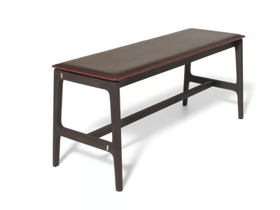 EVERYDAY LIFE BENCH - Wooden and leather bench _ DE PADOVA
