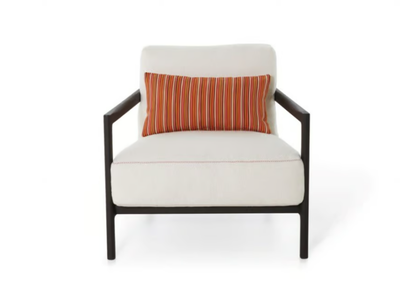 EVERYDAY LIFE NARROW ARMCHAIR - Fabric armchair with armrests _ DE PADOVA