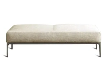 HORIZONTAL BENCH ĒDITION - Upholstered fabric bench with removable cover _ DE PADOVA