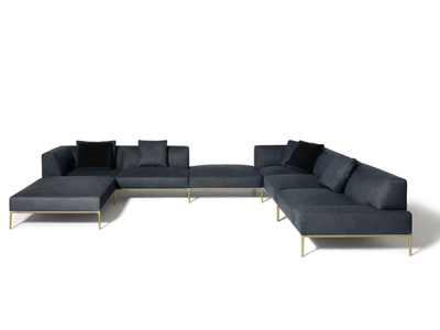 HORIZONTAL SOFA EDITION - Modular sectional fabric sofa