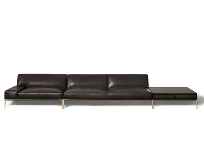 HORIZONTAL SOFA EDITION - Modular sectional leather sofa