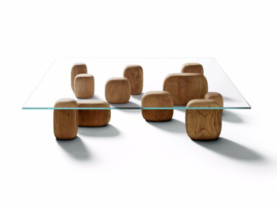 ISHI - Low square coffee table _ DE PADOVA
