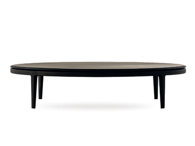 MOON - Low round oak coffee table _ DE PADOVA