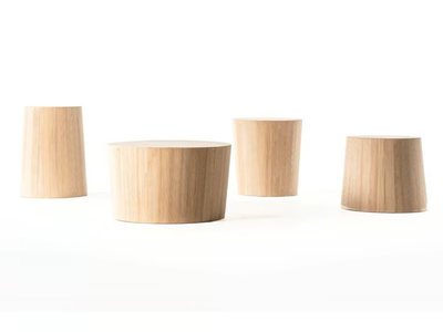 OKE - Round cedarwood coffee table _ DE PADOVA