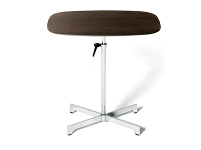 SWISS 17 - Height-adjustable steel and wood coffee table _ DE PADOVA