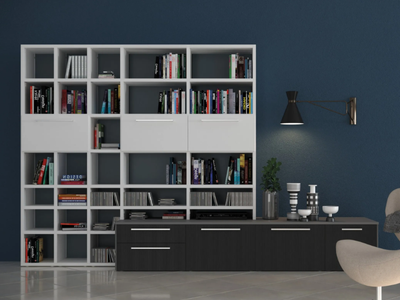 ALFABETO - Custom HPL storage wall _ De Rosso