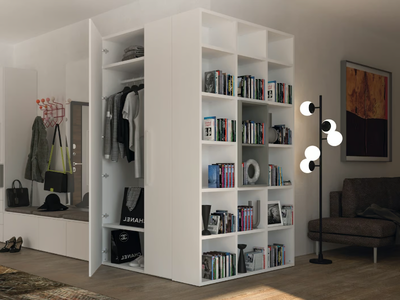 ALFABETO - Open custom HPL bookcase _ De Rosso