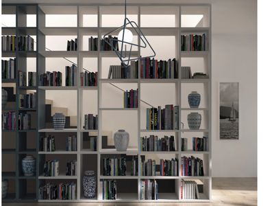 ALFABETO - Open double-sided custom PVC bookcase _ De Rosso