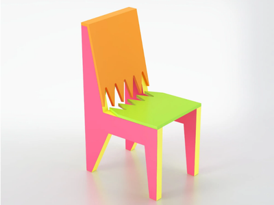 CHOMP - HPL and Pral® Laminate chair _ De Rosso