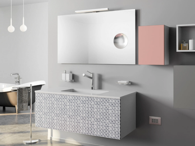 DR-ONE - Single wall-mounted HPL vanity unit with drawers _ De Rosso