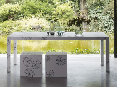 LIVING - Rectangular HPL table _ De Rosso
