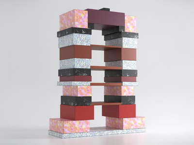 SLATE - Open freestanding HPL laminate bookcase _ De Rosso