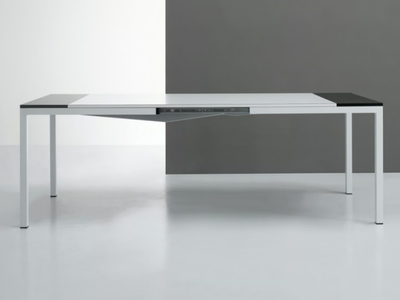 SQUARE - Extending rectangular dining table with HPL top _ De Rosso