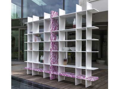 TAKEBOOK - Open sectional laminate bookcase _ De Rosso