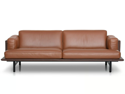 DS-175 LINEAR - 3 seater leather sofa